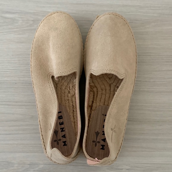 Manebi Champagne Suede Espadrilles - Picture 3 of 7